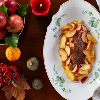 Le filet de porc aux pommes Visuel